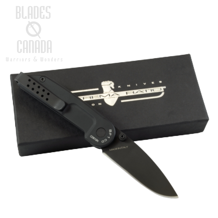 Extrema Ratio BF1CD Folding Knife, Bohler N690, Aluminum Black
